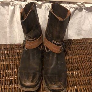 Bed Stu Brown Side Zip Botero Roma Boots Size 9